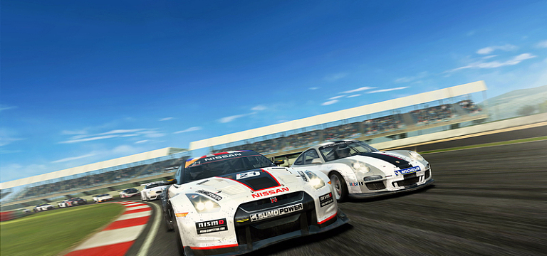 科技赛车风景背景