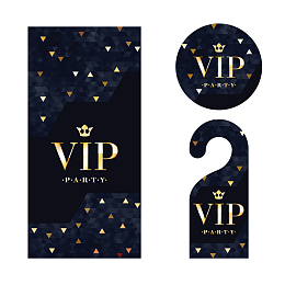金色碎花VIP会员卡背景素材