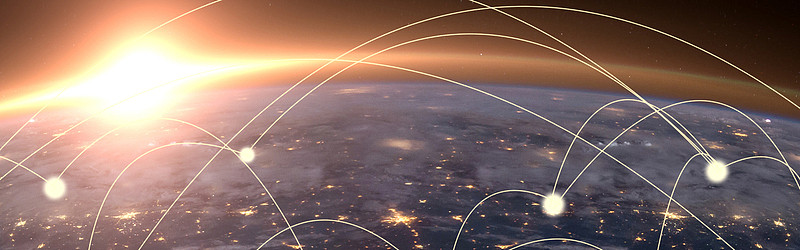 科幻科技线条金色banner