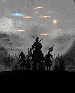 大气士兵突击灰黑色背景素材