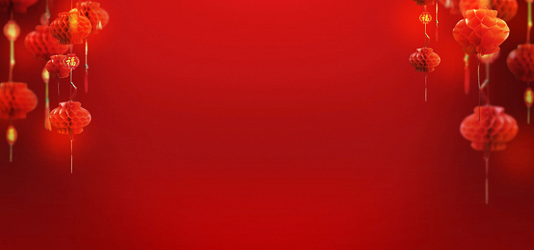 春节大气红色服装海报背景
