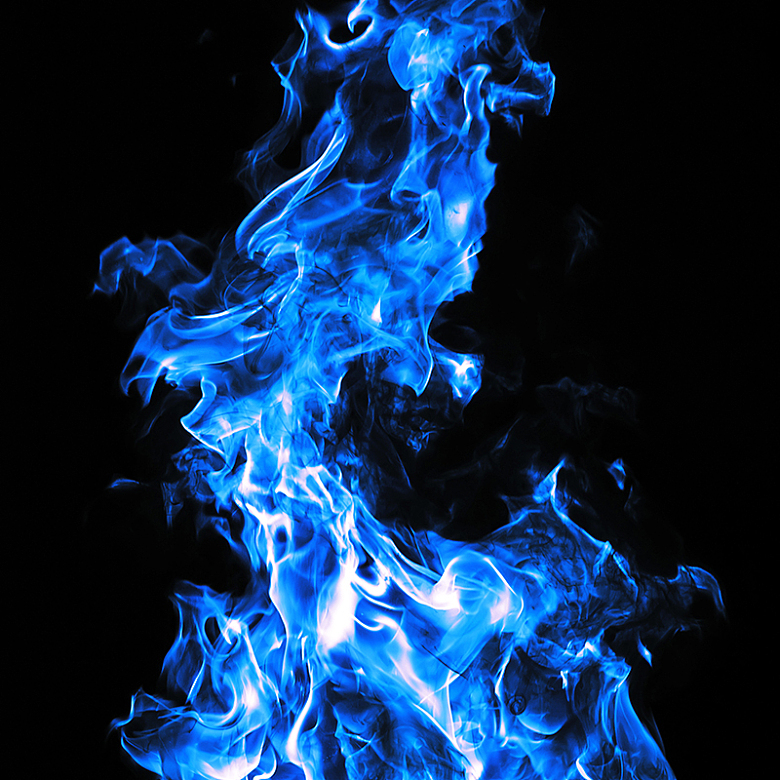 蓝色火焰高清背景