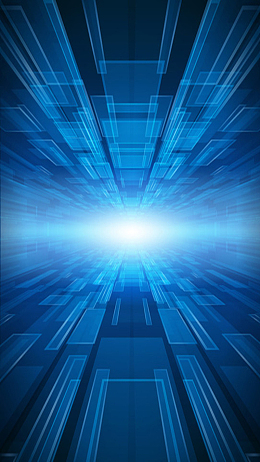 蓝色科技感H5背景素材