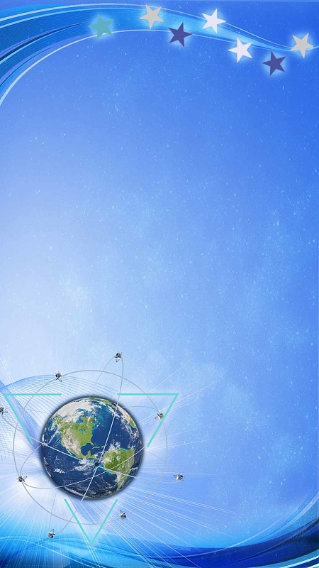 全球通信北斗导航h5背景素材