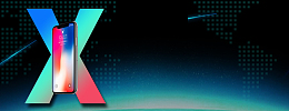 苹果x手机最新款大气科技banner