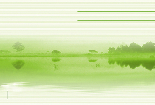 简约绿色湖面海报背景