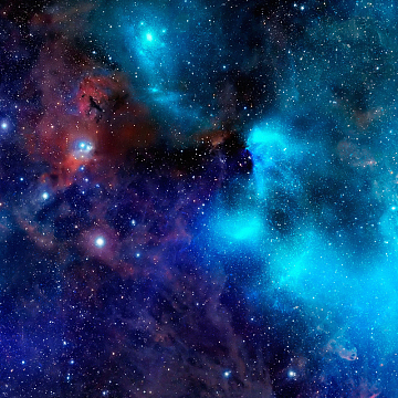 蓝色星空背景素材