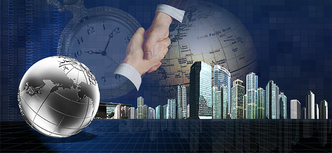 地球城市商务海报