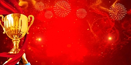 2018年会红色大气企业邀请函广告