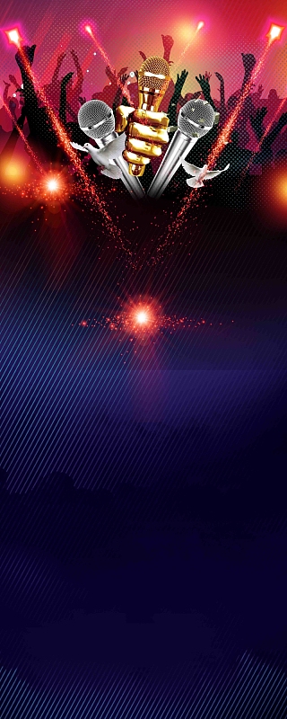 酒吧夜店招聘展架背景模板