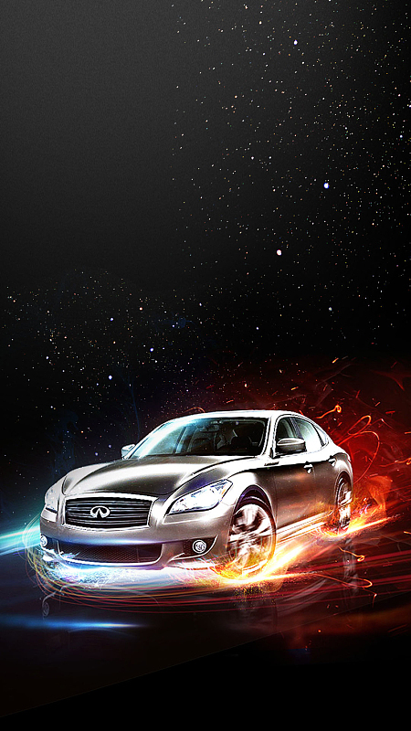 黑色酷炫无人驾驶汽车