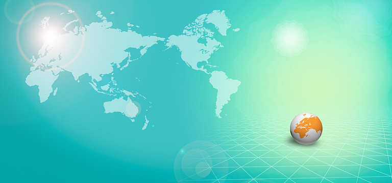 地图蓝色背景海报bannerpsdjpg科技互联网背景psdjpg绿色网络科技大气