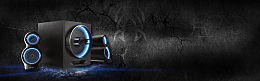 新款音响促销季黑色质感banner