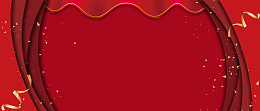 大气开幕仪式帘幕红色banner