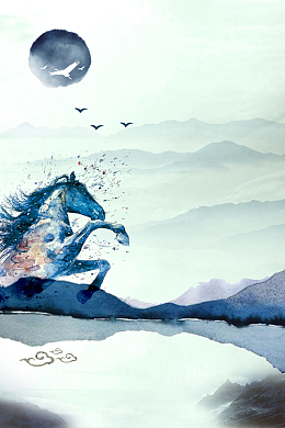 以梦为马企业励志文化墙展板