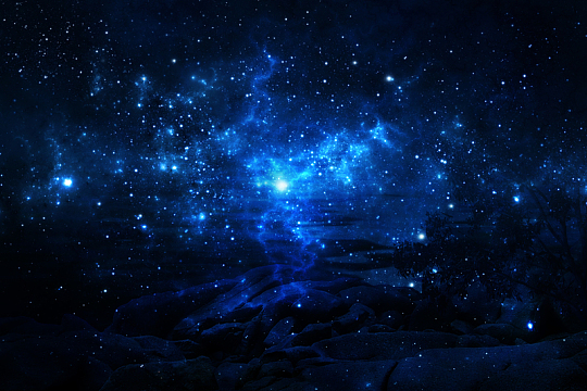 蓝色科幻背景
