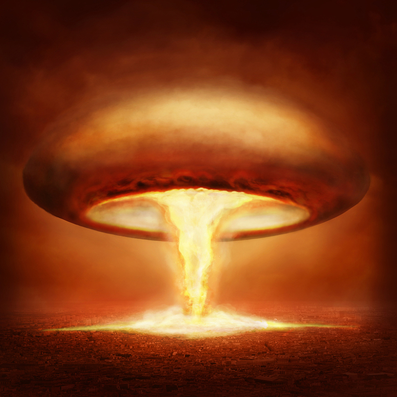 核弹爆炸的蘑菇云高清图片