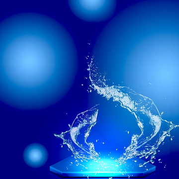 蓝色水珠直通车背景