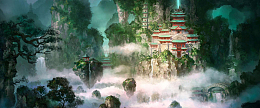 古风仙侠梦幻场景banner