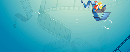 电影入场券清新背景banner