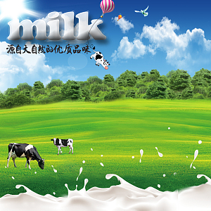 牛乳制品背景