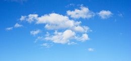 清新简约蓝天白云banner
