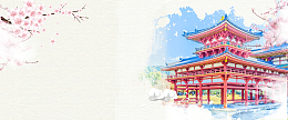 日本游手绘灰色海报背景banner