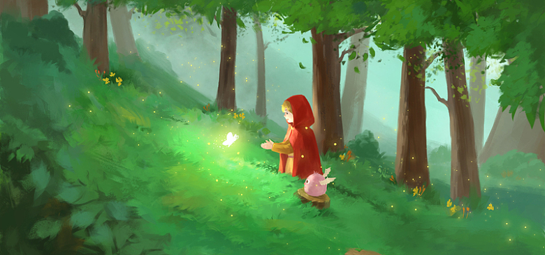 森林中的小红帽banner