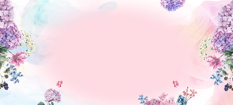 七夕花卉banner背景
