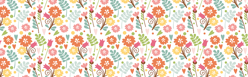 鲜花碎花背景图