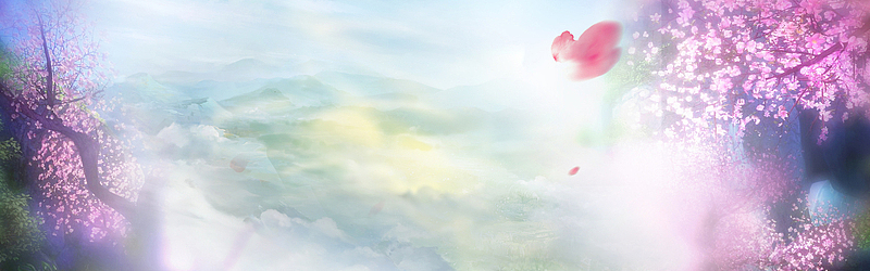 浪漫景色仙侠风中国风动画游戏背景素材