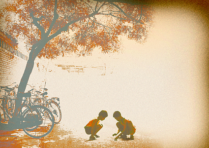 童年回忆文艺背景