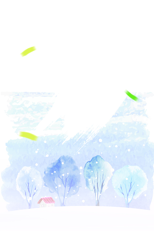 温暖冬季雪花海报背景