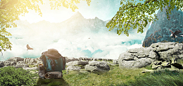 清新户外运动用品促销banner