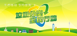 垃圾分类公益宣传画面背景模板大全