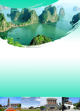 越南旅游海报背景素材