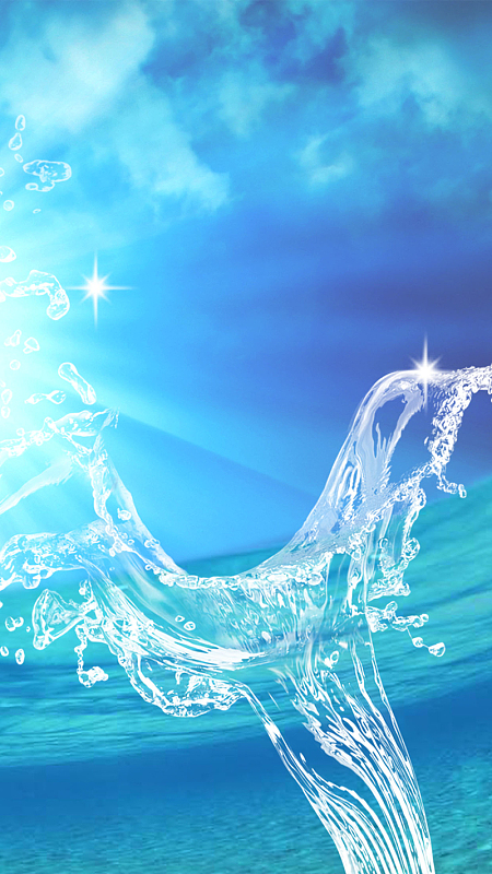 蓝天浪花h5背景