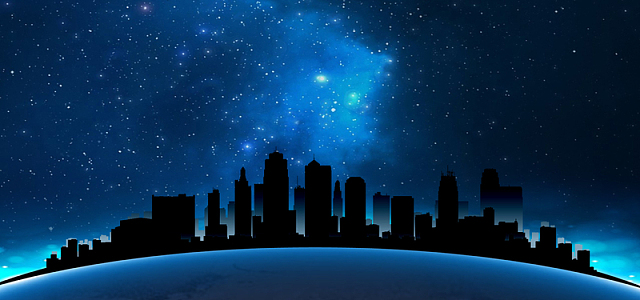 地球熄灯一小时海报背景