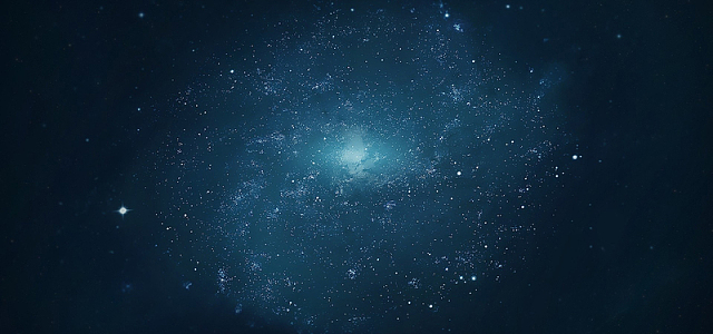 梦幻蓝色星空背景