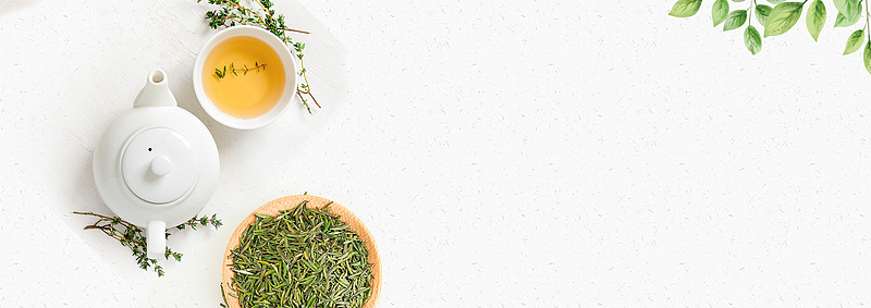 中国风茶文艺唯美绿茶banner
