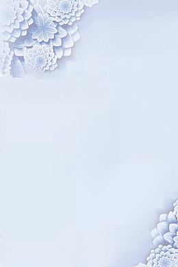 清新唯美3D立体花朵海报背景