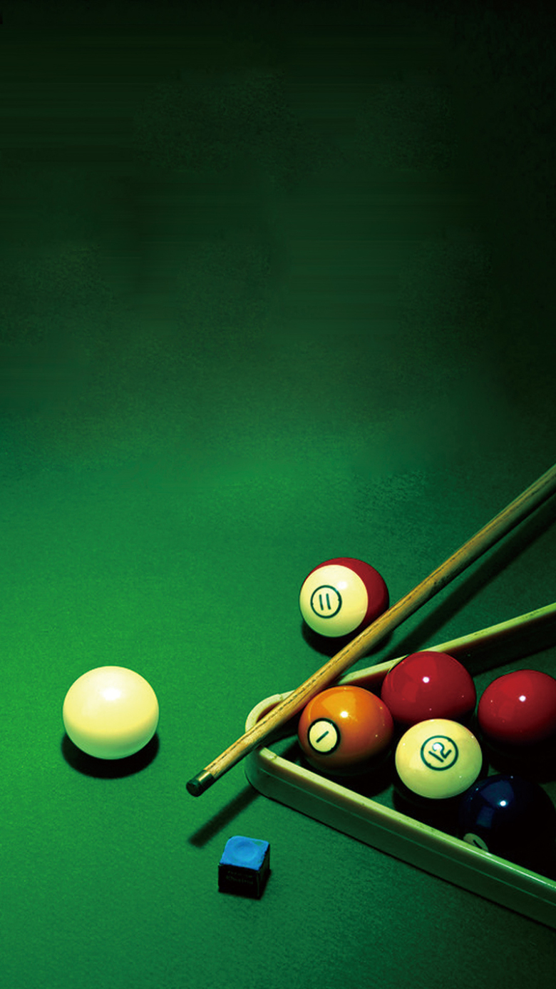 绿色质感渐变台球psd分层h5背景素材