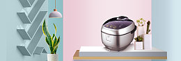 文艺电饭煲促销季粉色banner