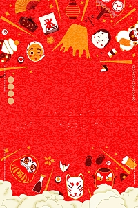 卡通日式风味寿司
