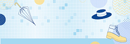 父亲节清新手绘蓝色banner