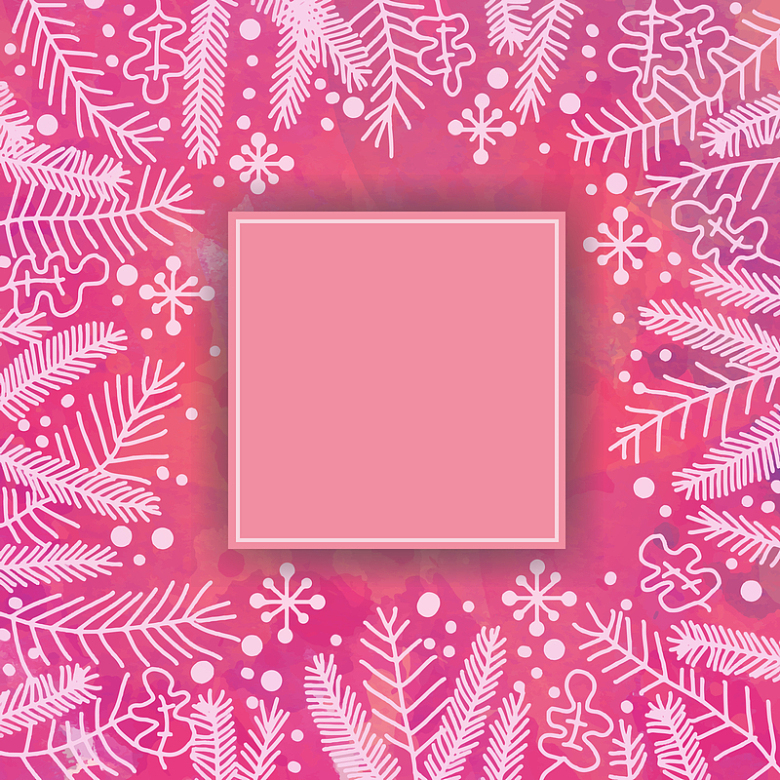 粉色节日卡片背景图