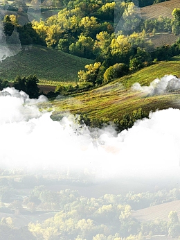 中国风梦幻农村风景