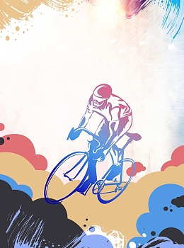 骑行海报背景素材