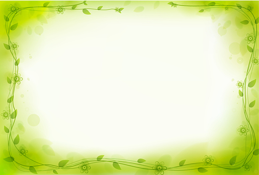 绿色手绘树叶边框背景