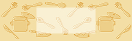 淡黄厨房用品banner背景